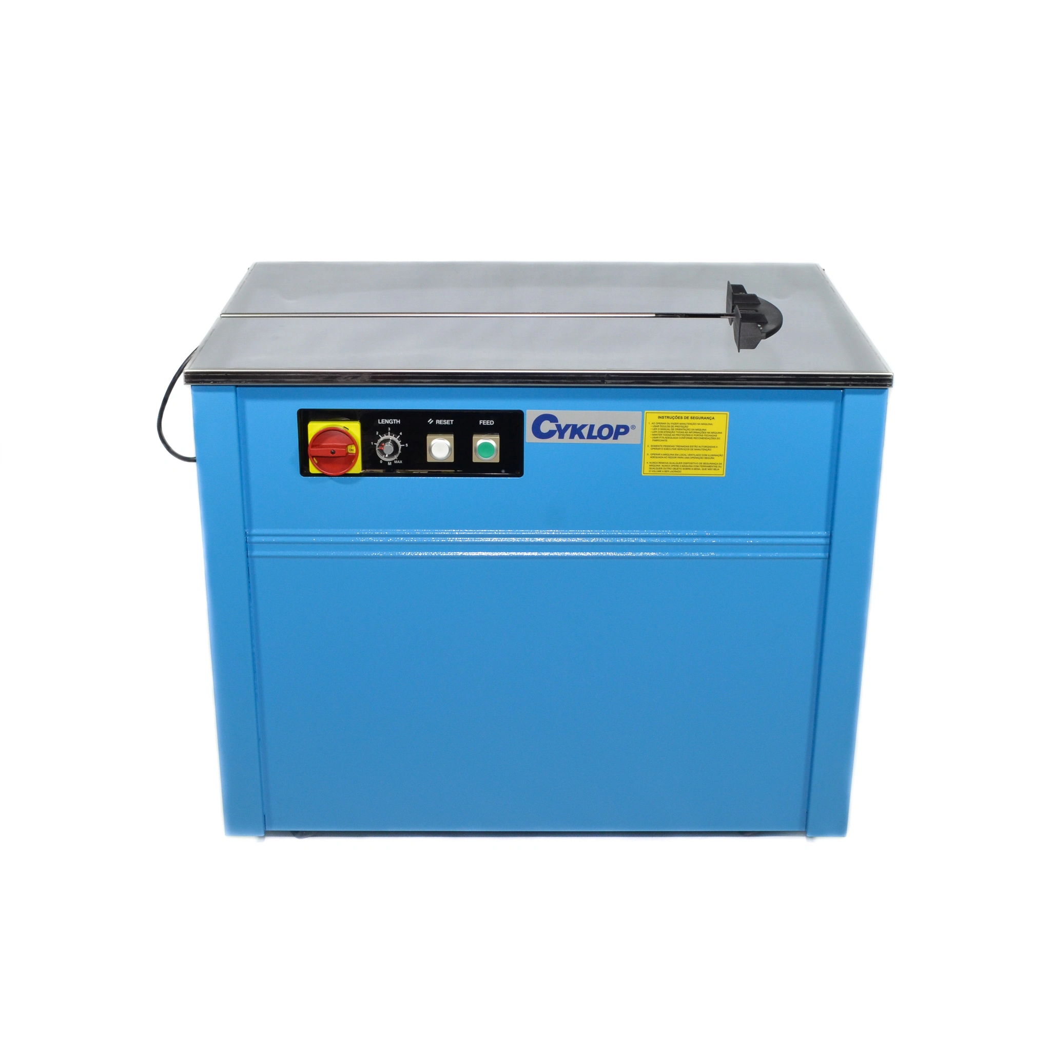 Vista frontal da máquina de arquear semiautomática SP4 Cyklop